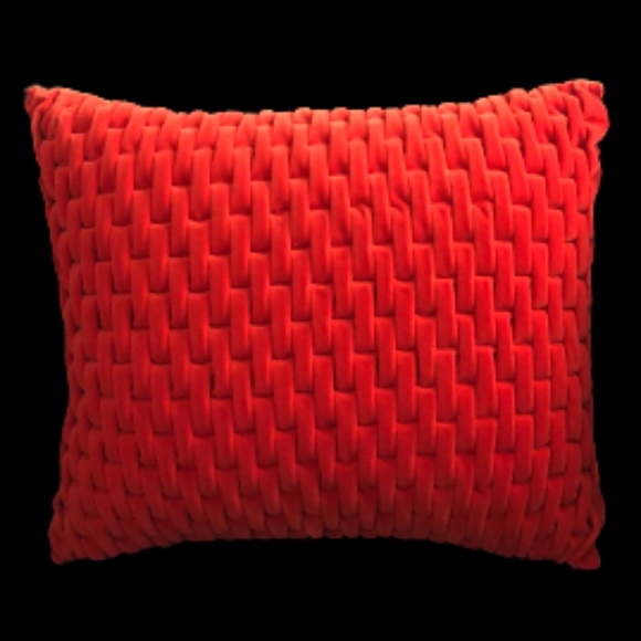 4 Vintage, MCM, Orange Velvet cushions / pillows - Picture 2 of 5